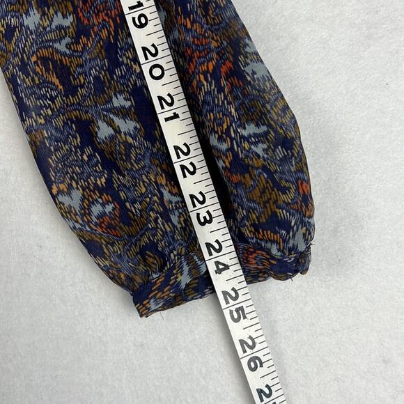 cAbi Women’s Tunic Blouse Double Layer Multicolor Abstract Size M Fall Style - Picture 8 of 12